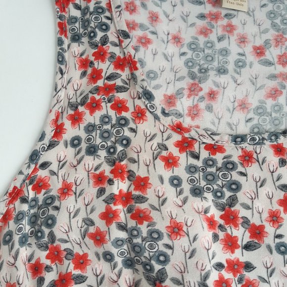 Boho Floral Dress Sleeveless w Pockets S/P - Picture 5 of 8